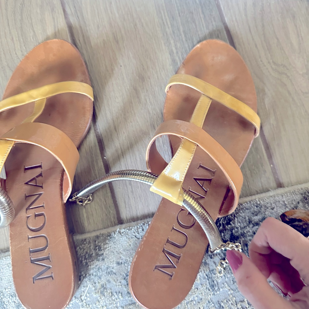 Beautiful Designer Sandals Made In Italy  Rare